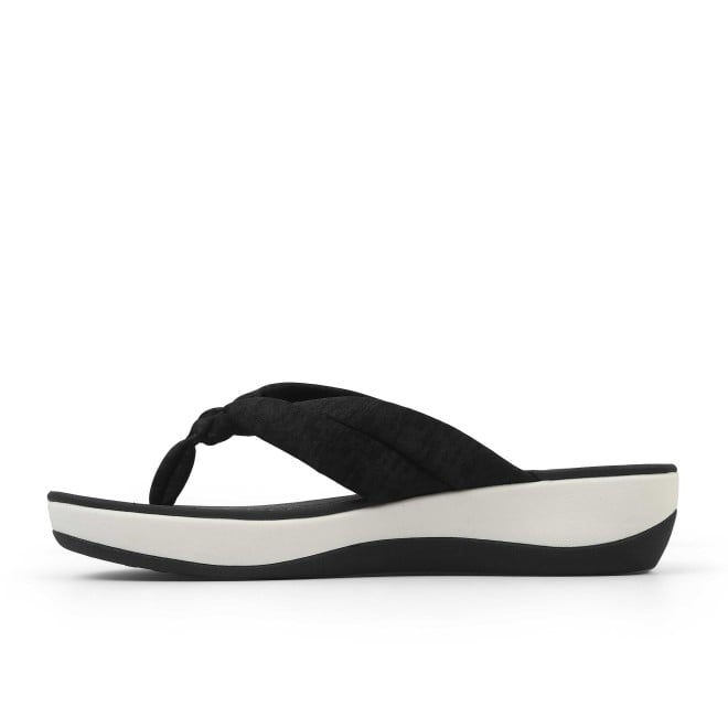 Clarks Women White-blue Casual Slippers (SKU: 161-1612-56-3)