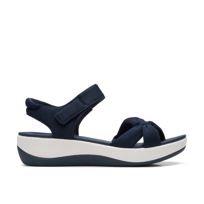 Clarks Women White-blue Casual Sandals