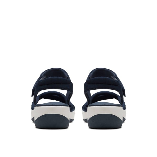 Clarks Women White-blue Casual Sandals (SKU: 161-1613-56-4)