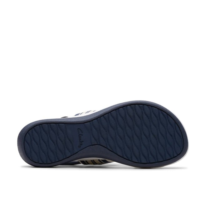 Clarks Women White-blue Casual Sandals (SKU: 161-1614-56-3)