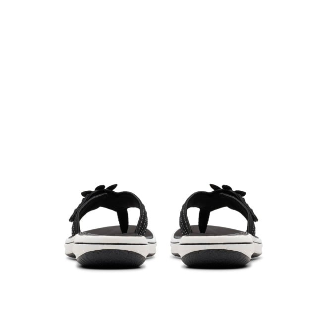 Clarks Women White-black Casual Slippers (SKU: 161-1617-69-4)
