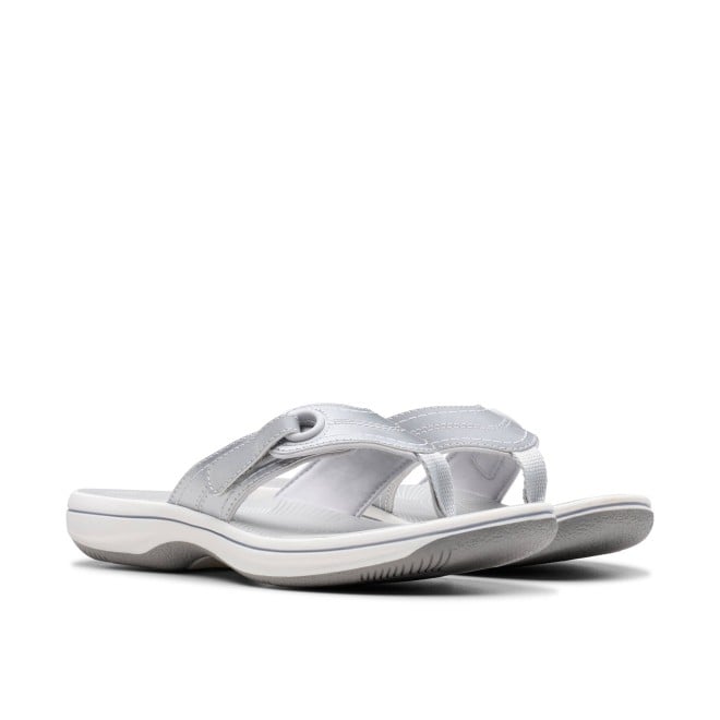 Clarks Women White Casual Slippers (SKU: 161-1618-16-4)