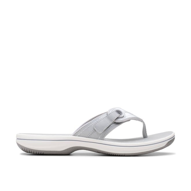 Clarks Women White Casual Slippers