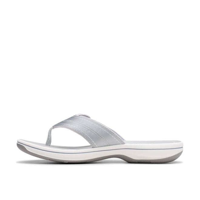 Clarks Women White Casual Slippers (SKU: 161-1618-16-4)