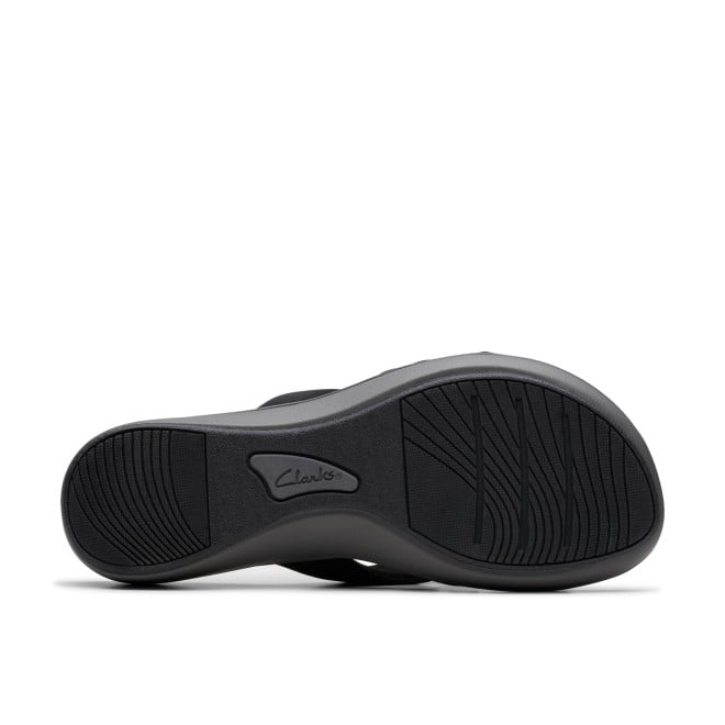 Clarks Women Black-grey Casual Slippers (SKU: 161-1619-94-5)