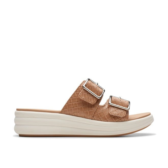 Clarks Women Beige Casual Slippers