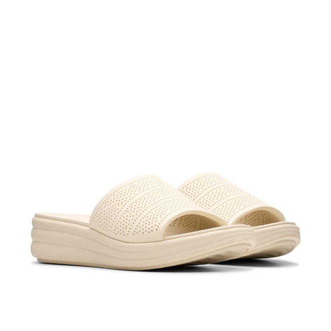 Clarks Women Off-white Casual Slip Ons (SKU: 161-1626-66-5)