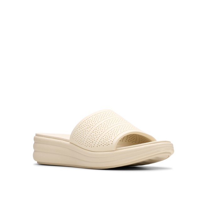 Clarks Women Off-white Casual Slip Ons (SKU: 161-1626-66-5)