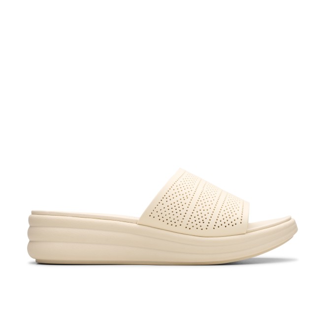 Clarks Women Off-white Casual Slip Ons