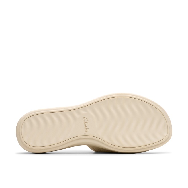 Clarks Women Off-white Casual Slip Ons (SKU: 161-1626-66-5)