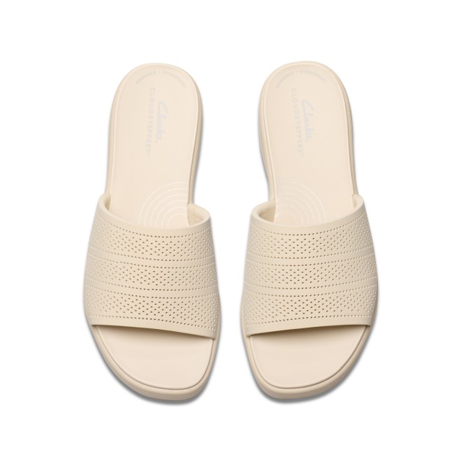 Clarks Women Off-white Casual Slip Ons (SKU: 161-1626-66-5)