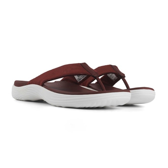 Clarks Women Maroon Casual Slippers (SKU: 161-1627-44-3)