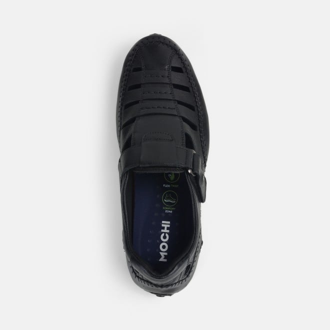 Mochi Men Black Casual Sandals (SKU: 18-1005-11-41)