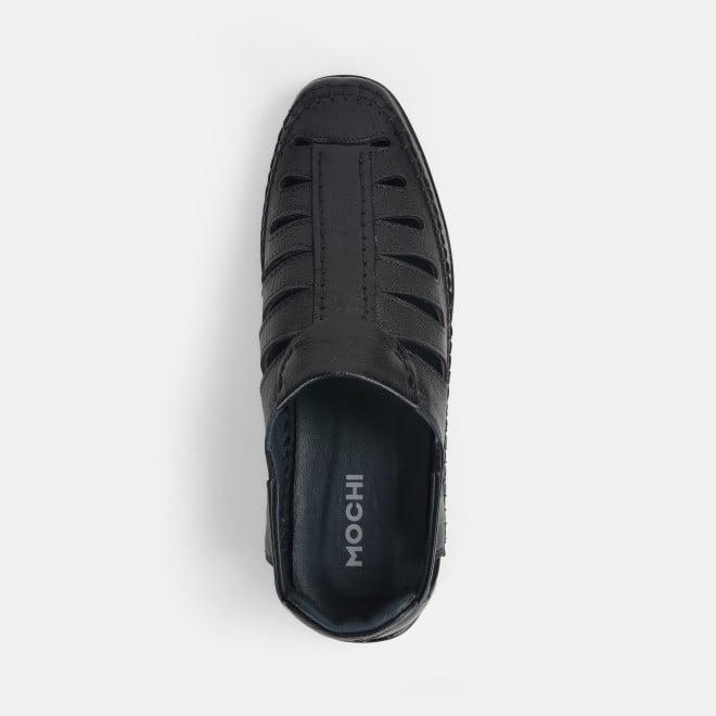 Mochi Men Black Ethnic Sandals (SKU: 18-1038-11-41)
