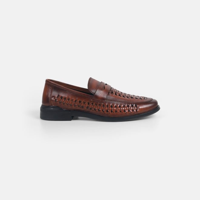 Mochi Men Tan Ethnic Loafers (SKU: 18-1045-23-40)