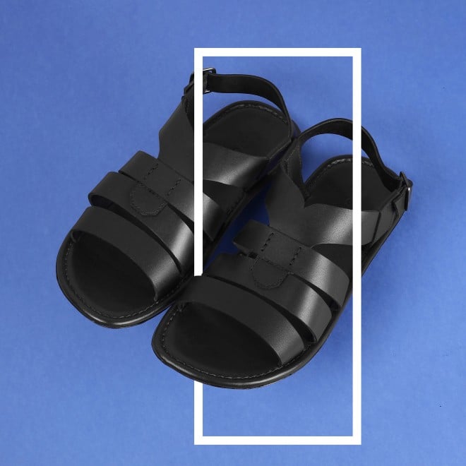Mochi Men Black Casual Sandals (SKU: 18-1047-11-40)