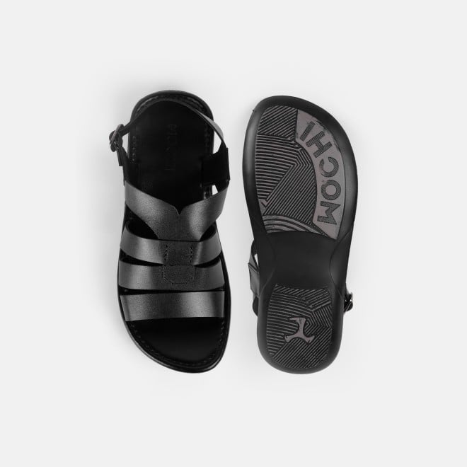 Mochi Men Black Casual Sandals (SKU: 18-1047-11-40)