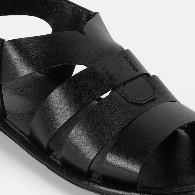 Mochi Men Black Casual Sandals (SKU: 18-1047-11-40)