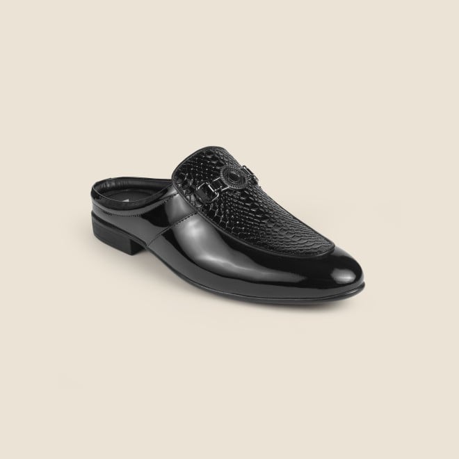 Mochi Men Black Formal Slip Ons