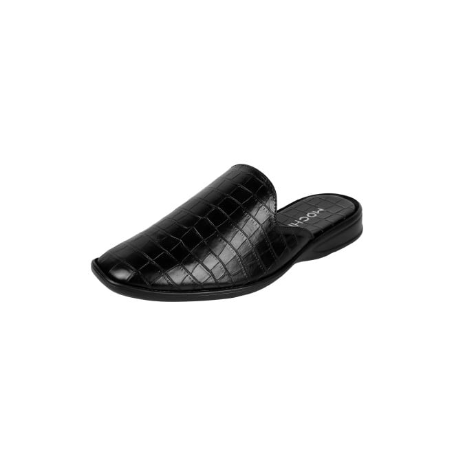 Mochi Men Black Ethnic Slip Ons (SKU: 18-1058-11-41)
