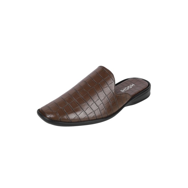 Mochi Men Brown Ethnic Slip Ons (SKU: 18-1058-12-42)