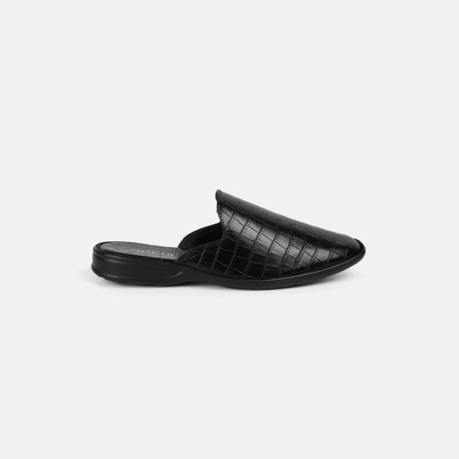 Mochi Men Black Ethnic Slip Ons (SKU: 18-1058-11-41)