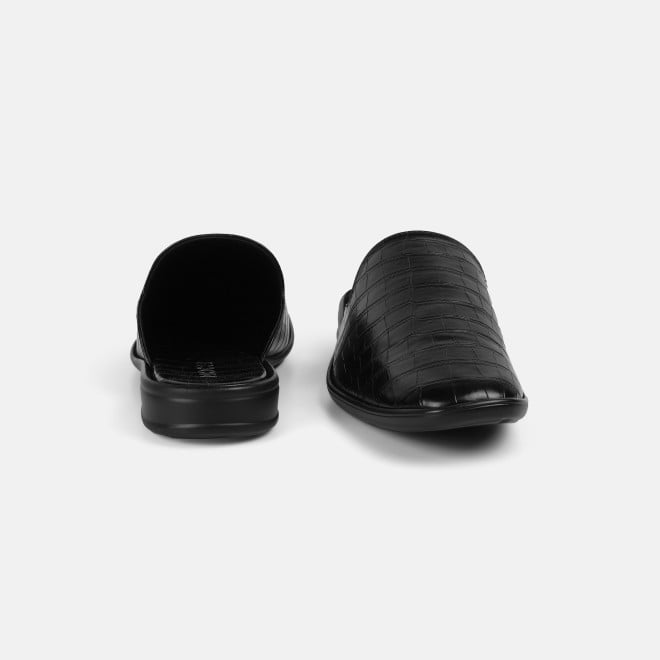 Mochi Men Black Ethnic Slip Ons (SKU: 18-1058-11-41)