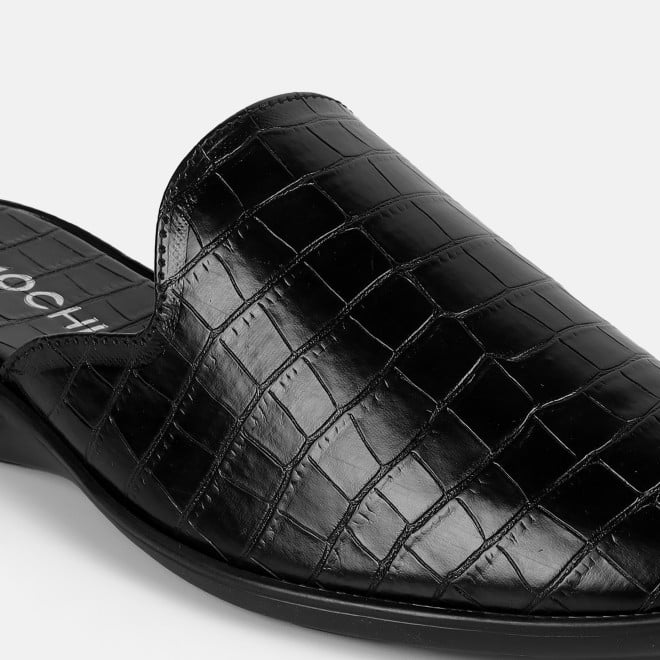 Mochi Men Black Ethnic Slip Ons (SKU: 18-1058-11-41)