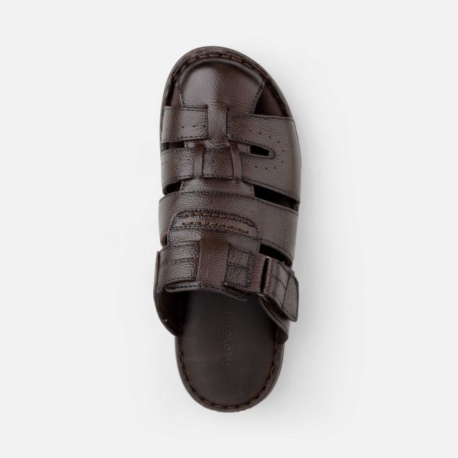 Mochi Men Brown Casual Slip Ons (SKU: 18-1083-12-40)