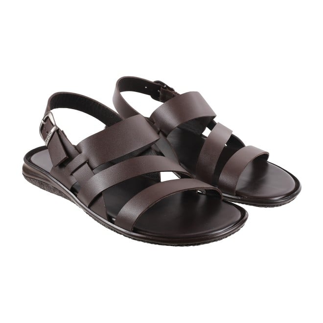 Mochi Men Brown Casual Sandals