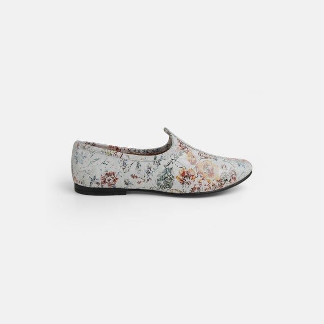 Mochi Men White Ethnic Jutis (SKU: 18-1094-16-40)