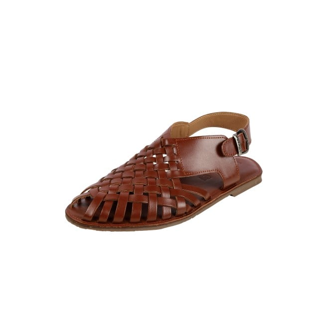 Mochi Men Tan Ethnic Sandals (SKU: 18-1122-23-41)