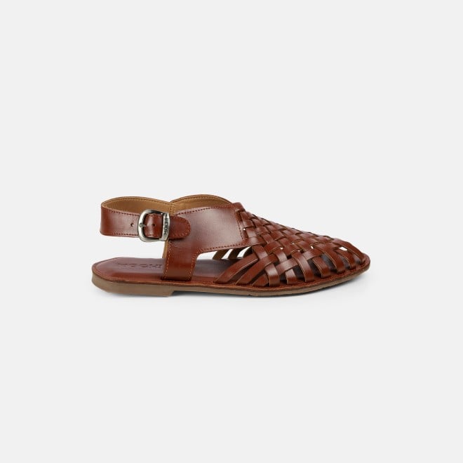 Mochi Men Tan Ethnic Sandals (SKU: 18-1122-23-41)