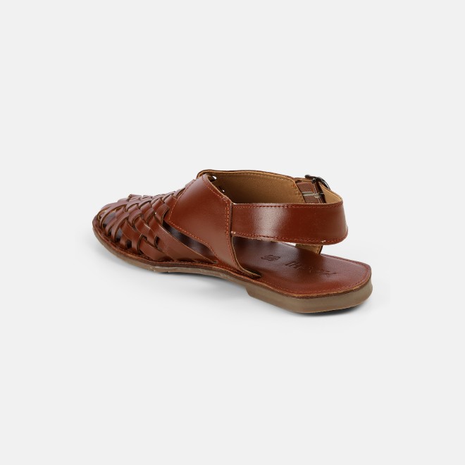 Mochi Men Tan Ethnic Sandals (SKU: 18-1122-23-41)