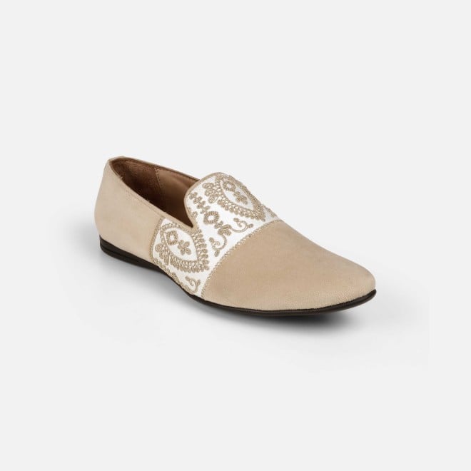 Mochi Men Beige Ethnic Jutis