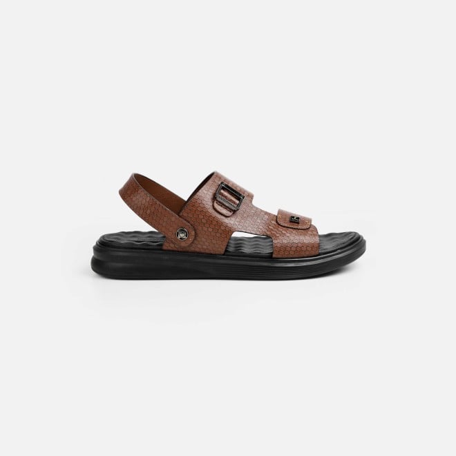 Mochi Men Brown Casual Sandals (SKU: 18-1137-12-40)