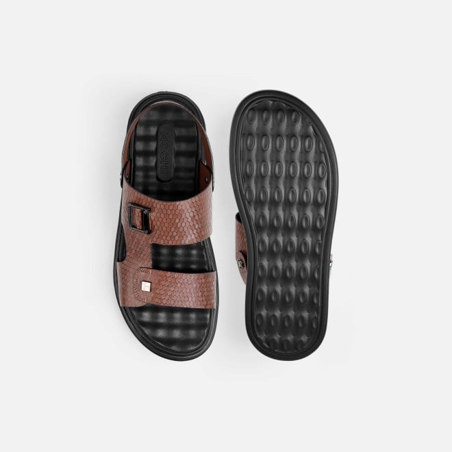 Mochi Men Brown Casual Sandals (SKU: 18-1137-12-40)