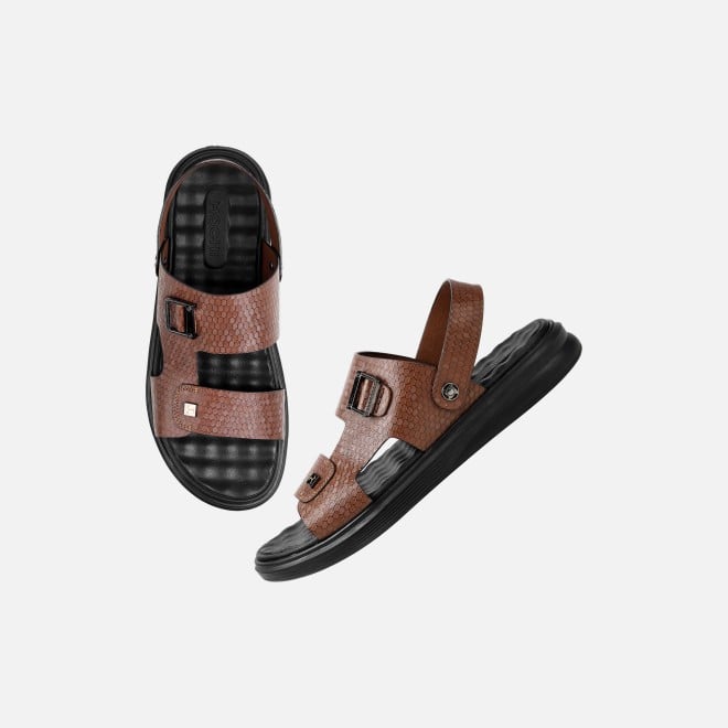 Mochi Men Brown Casual Sandals (SKU: 18-1137-12-40)