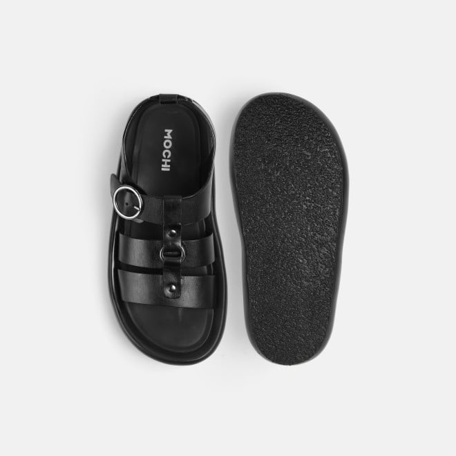 Mochi Men Black Casual Sandals (SKU: 18-1155-11-40)