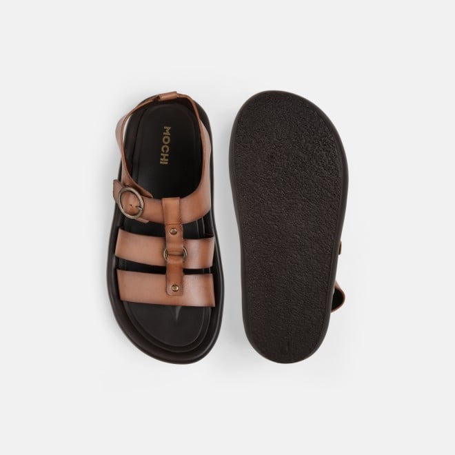 Mochi Men Tan Casual Sandals (SKU: 18-1155-23-41)