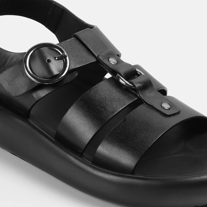 Mochi Men Black Casual Sandals (SKU: 18-1155-11-40)