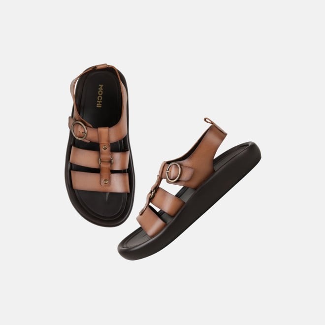 Mochi Men Tan Casual Sandals (SKU: 18-1155-23-41)
