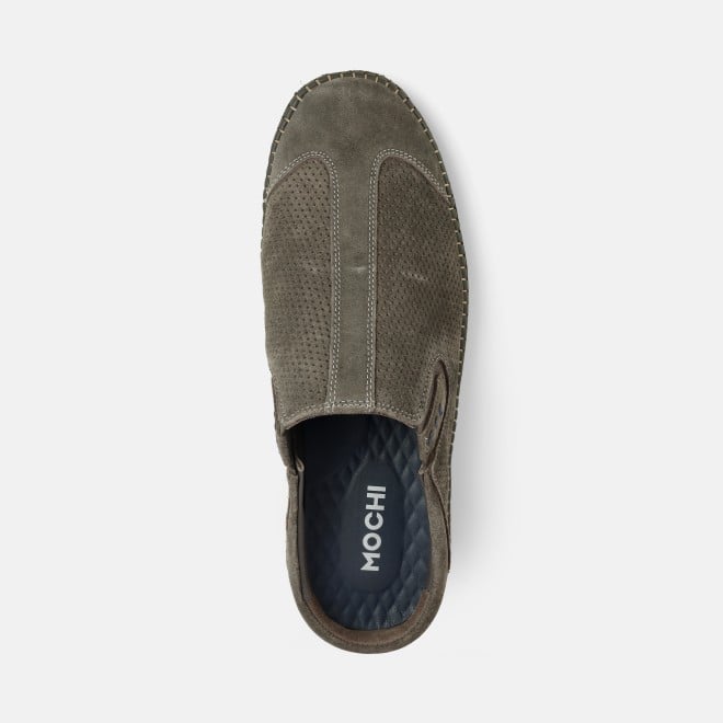 Mochi Men Grey Casual Slip Ons (SKU: 18-1165-14-40)