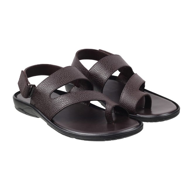 Mochi Men Brown Casual Sandals