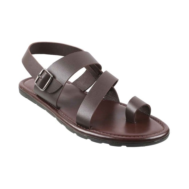Mochi Men Brown Casual Sandals