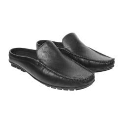 Men Black Casual Slip Ons