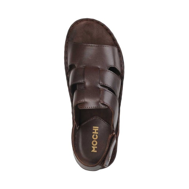 Mochi Men Brown Casual Sandals (SKU: 18-1851-12-40)