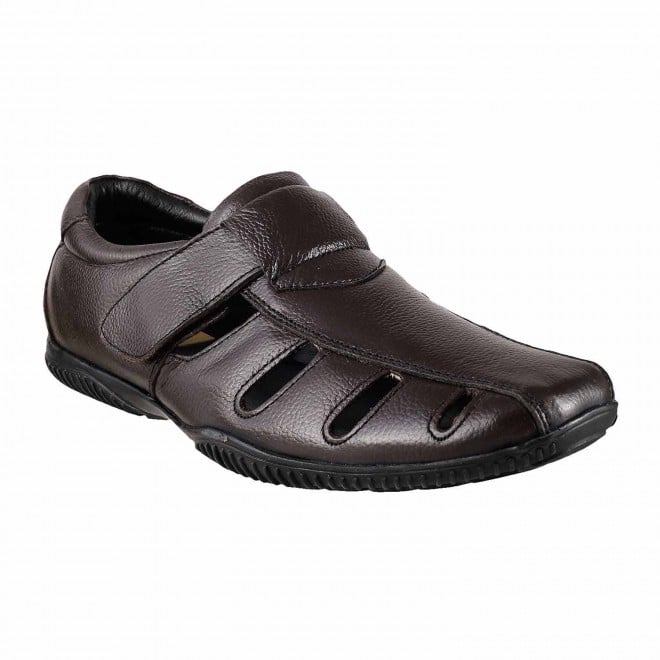 Mochi Brown Casual Sandals for Men