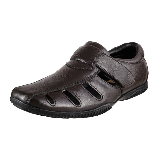 Mochi Men Brown Casual Sandals (SKU: 18-192L-12-46)