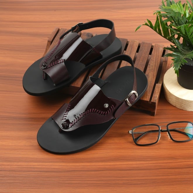 Mochi Men Wine Casual Sandals